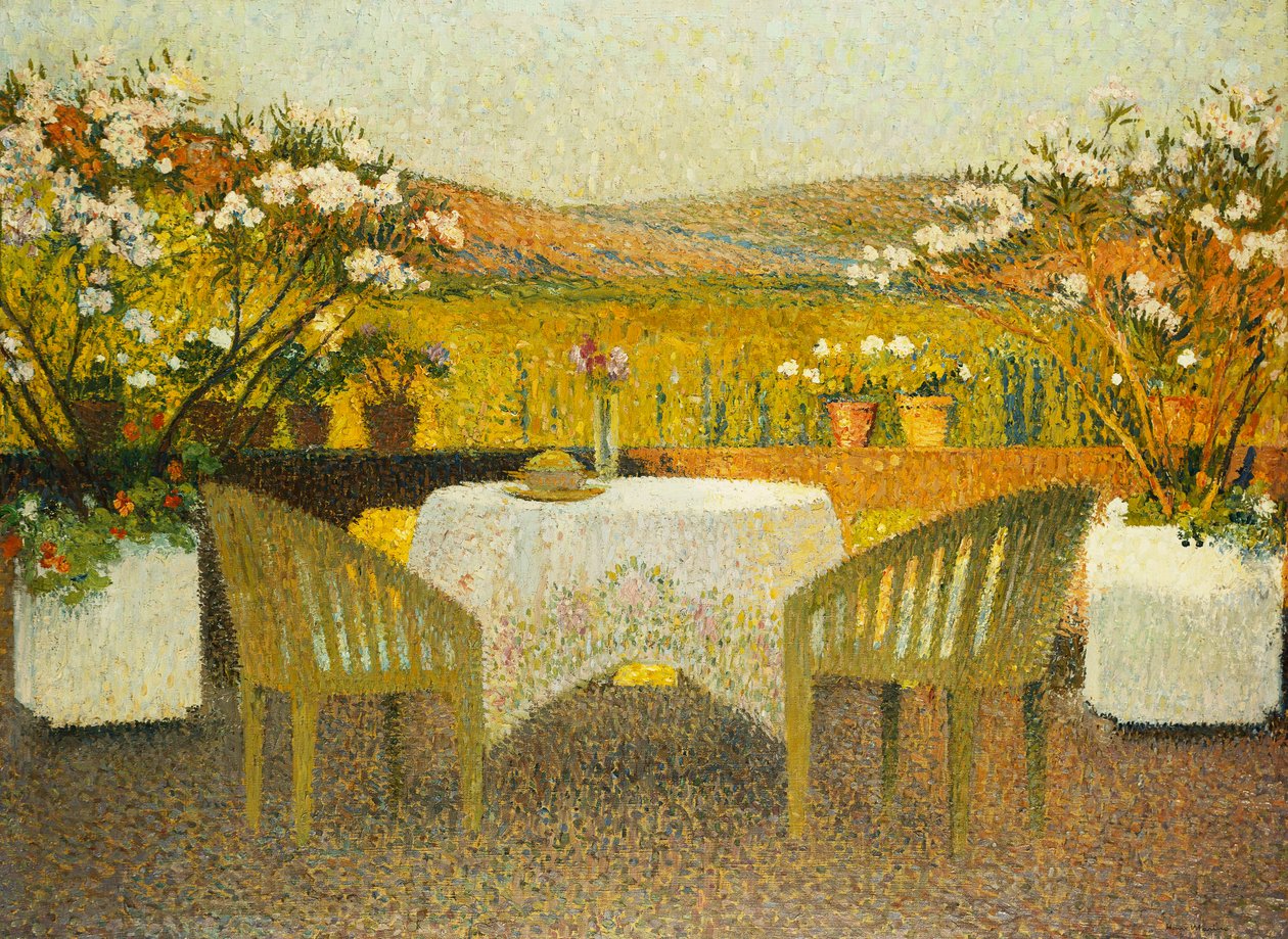 Taras w Marquayrol; Taras Marquayrol, 1920 autorstwa Henri Martin
