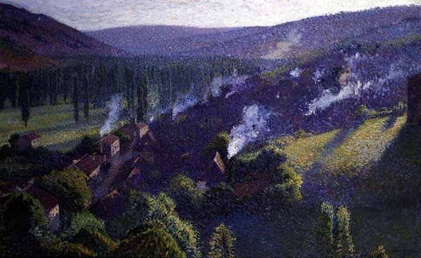 Dolina (olej na płótnie) autorstwa Henri Martin