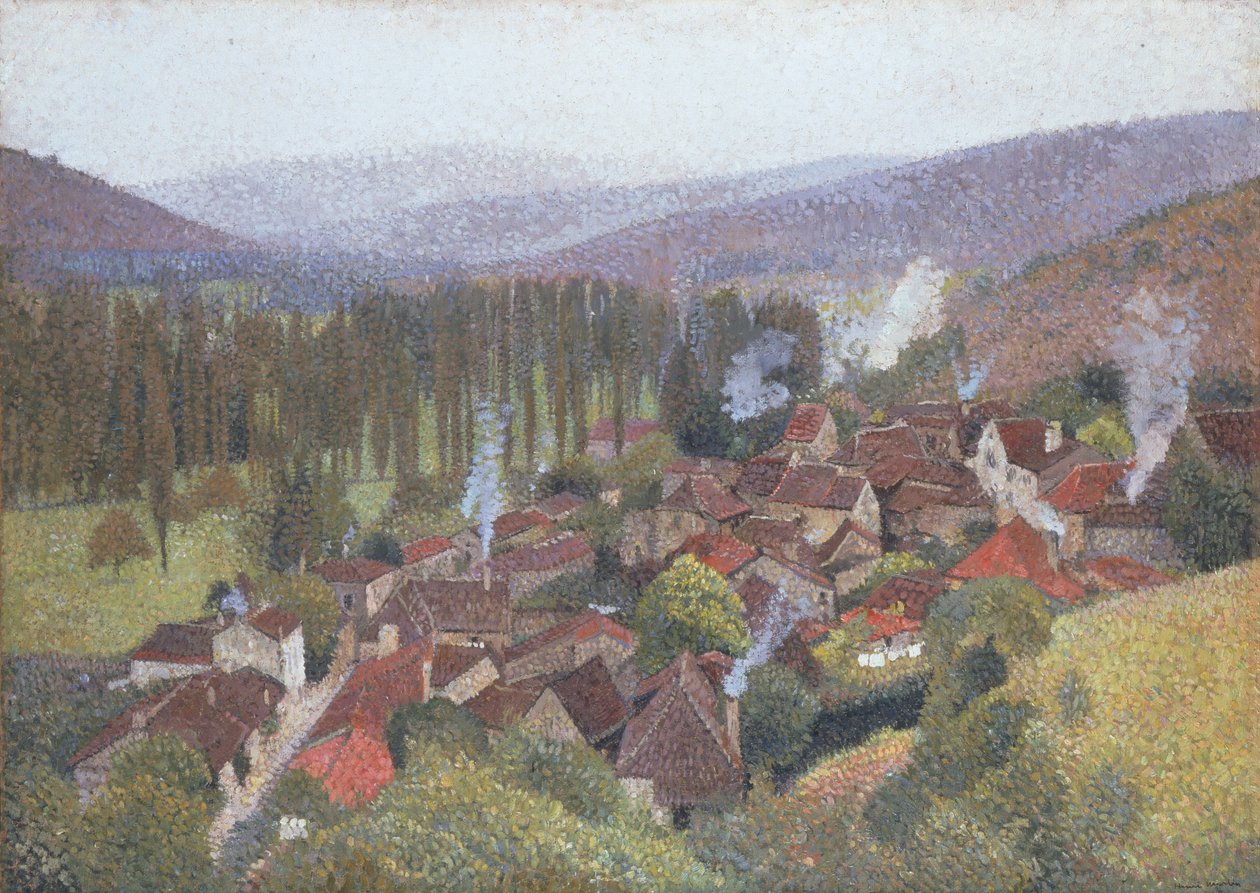 Widok na Terrasse de Marquayrol, Labastide du Vert, 1935 autorstwa Henri Martin