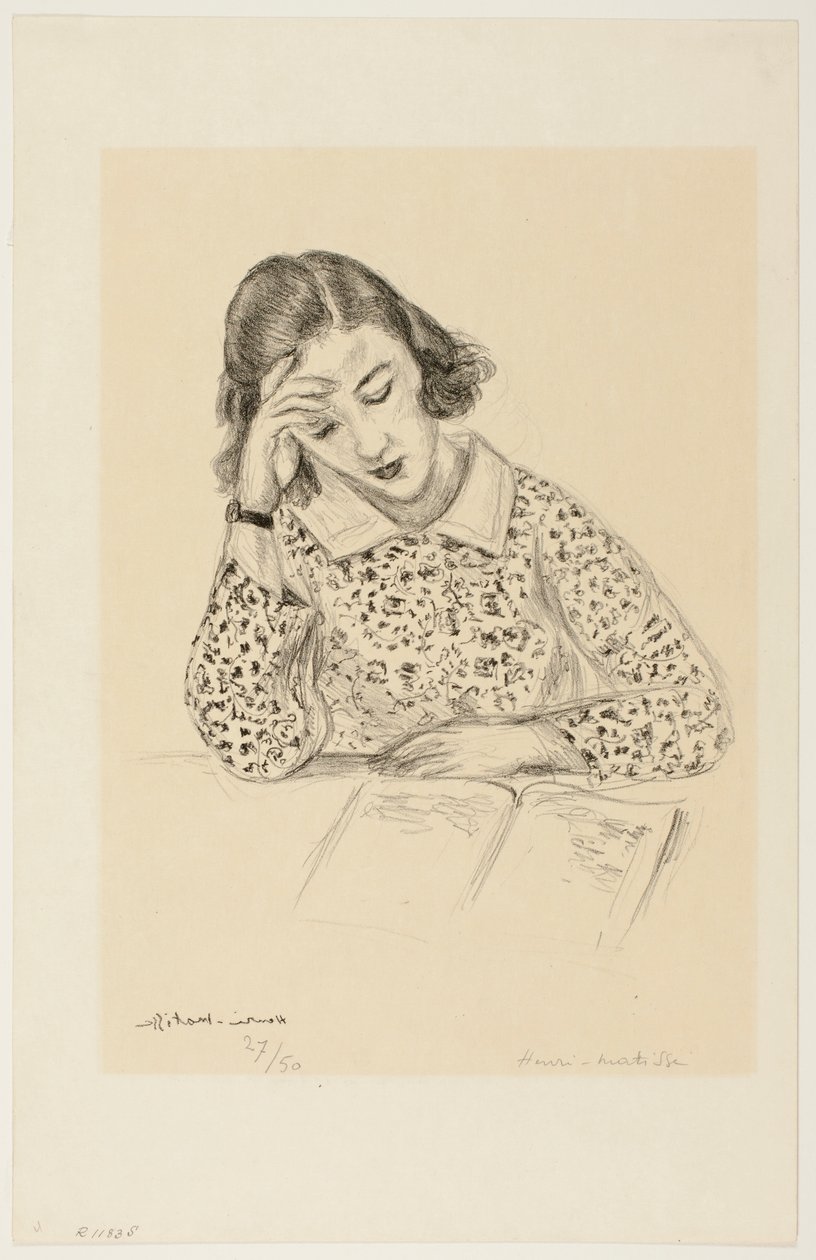 Czytająca dziewczyna autorstwa Henri Matisse