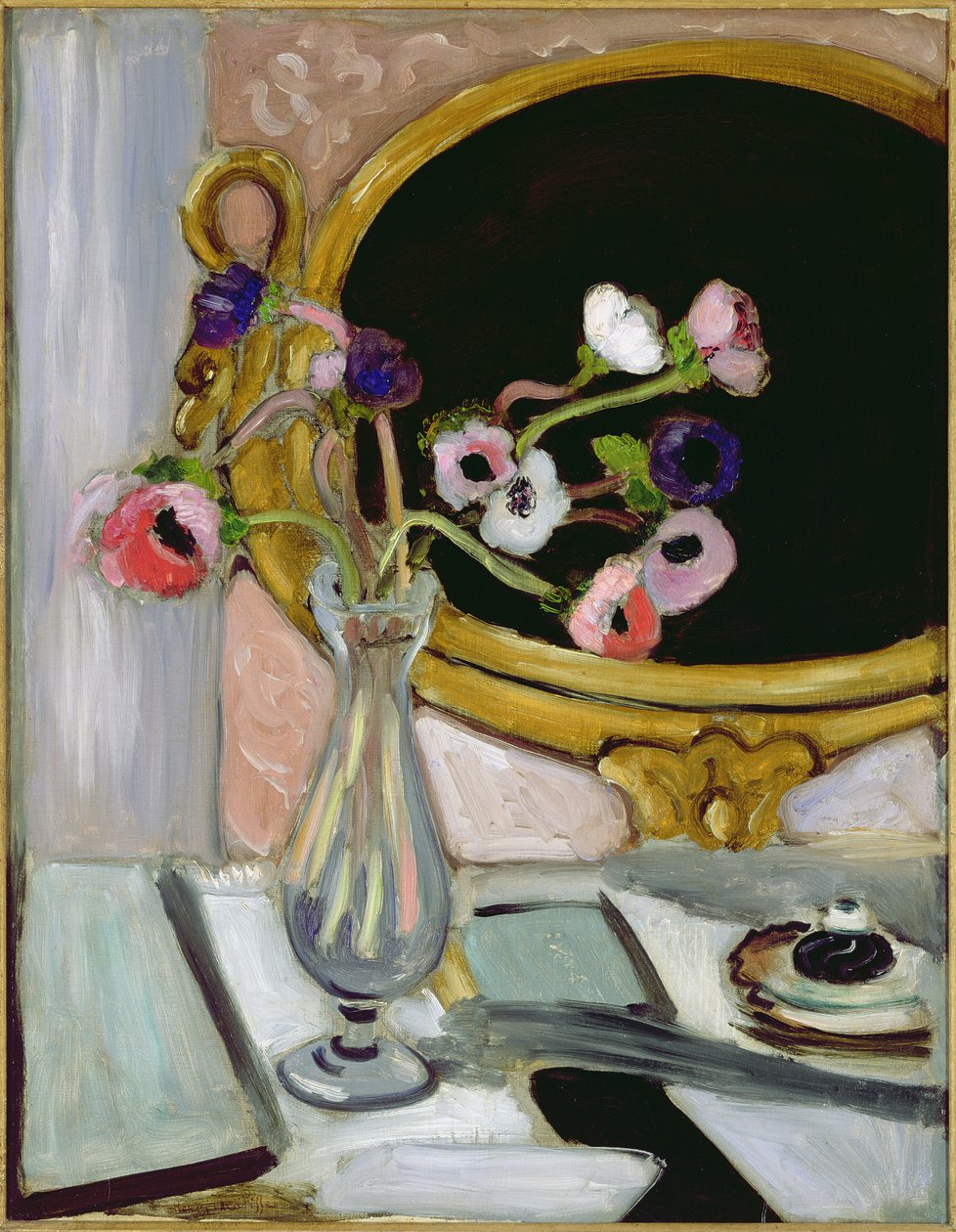 Zawilec i lustro autorstwa Henri Matisse