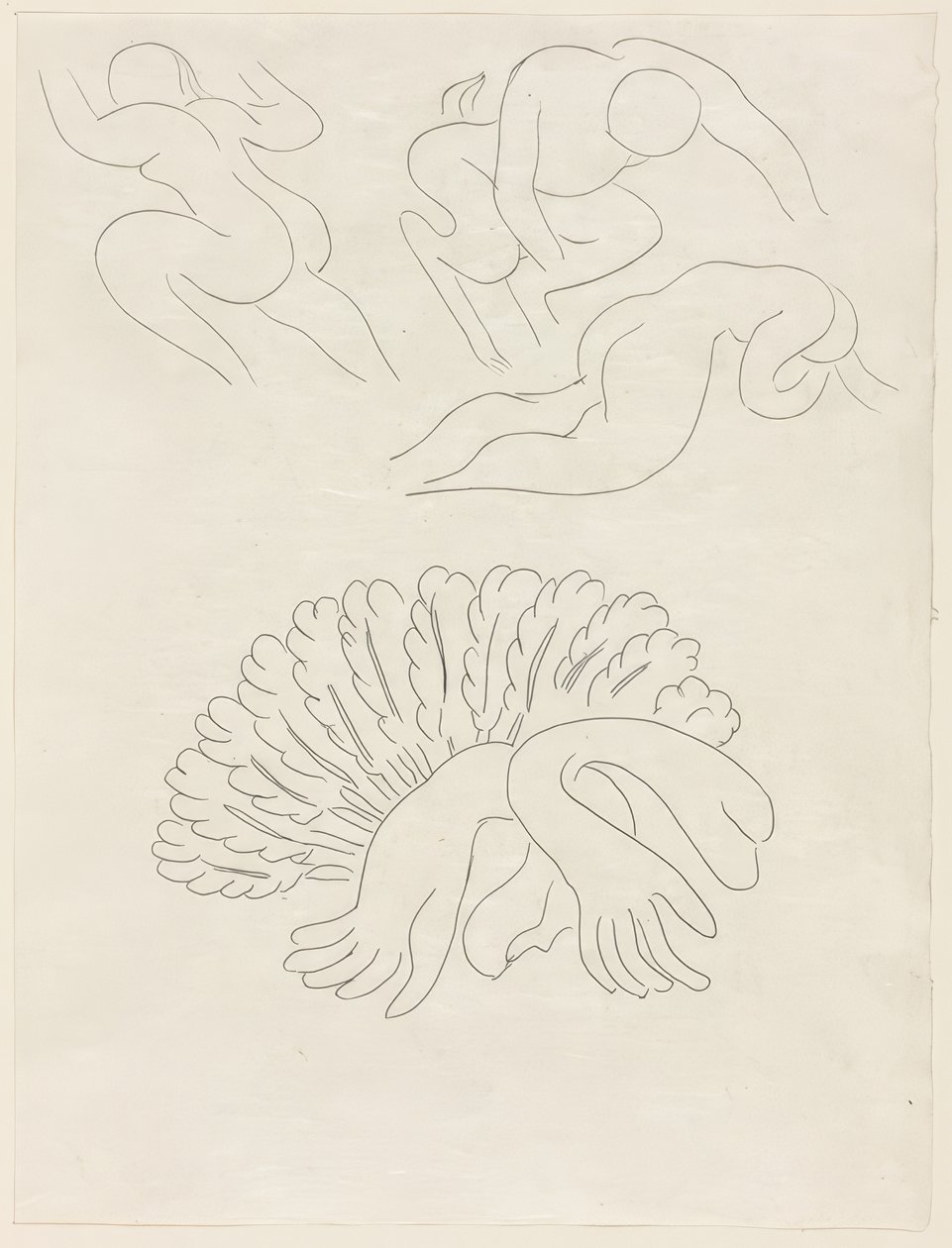 Autre Eventail, de Mademoiselle Mallarmé, płyta 21 z Poesies de Mallarmé autorstwa Henri Matisse