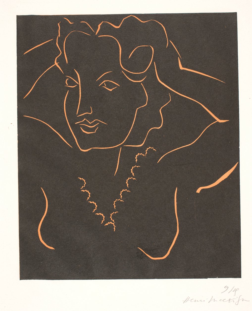 Popiersie kobiety (Kobieta czesząca się) autorstwa Henri Matisse