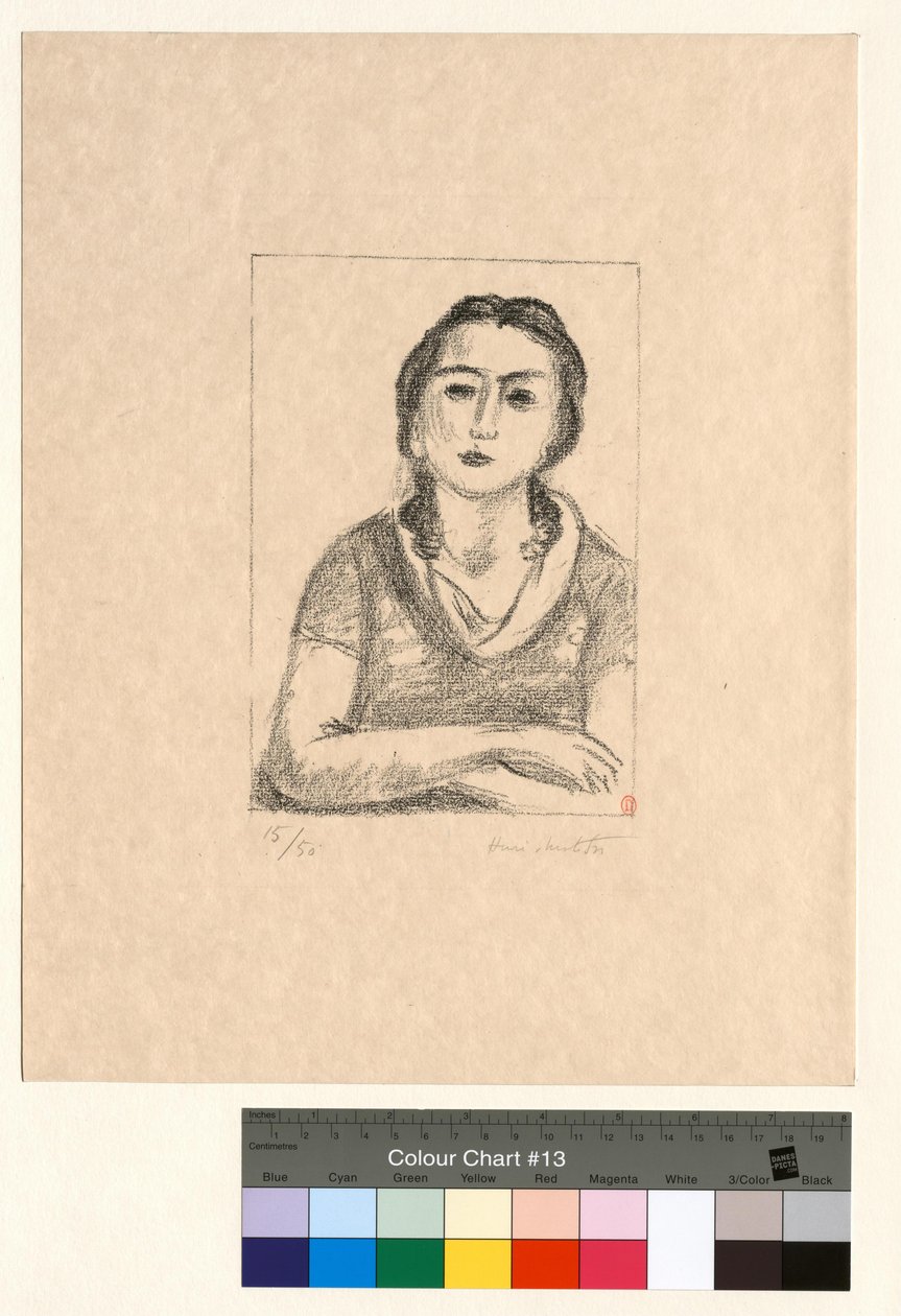Popiersie młodej dziewczyny ze skrzyżowanymi ramionami autorstwa Henri Matisse
