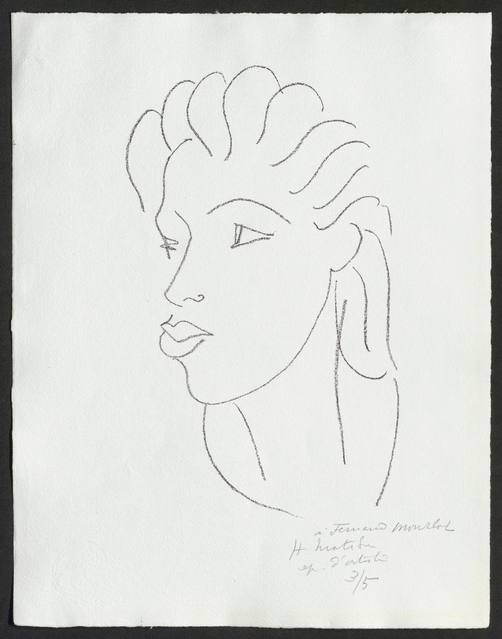 Chinka o pasiastych włosach autorstwa Henri Matisse