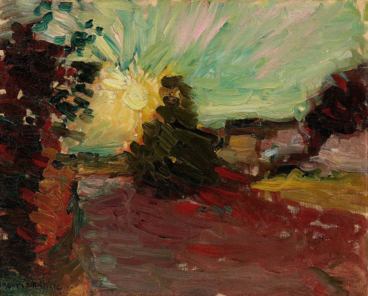 Zachód słońca na Korsyce autorstwa Henri Matisse