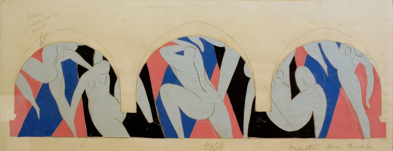 Taniec Paryża, studium autorstwa Henri Matisse