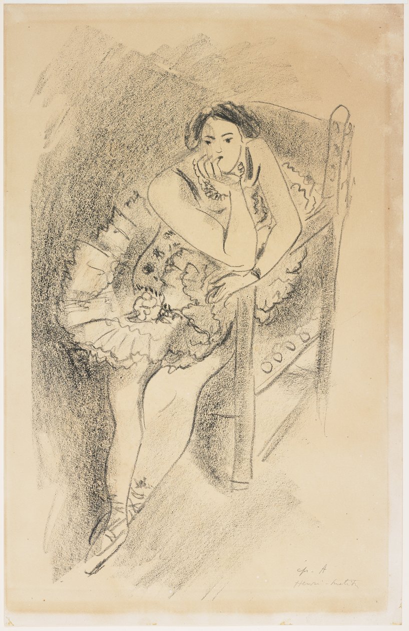 Tancerka na drewnianym krześle autorstwa Henri Matisse