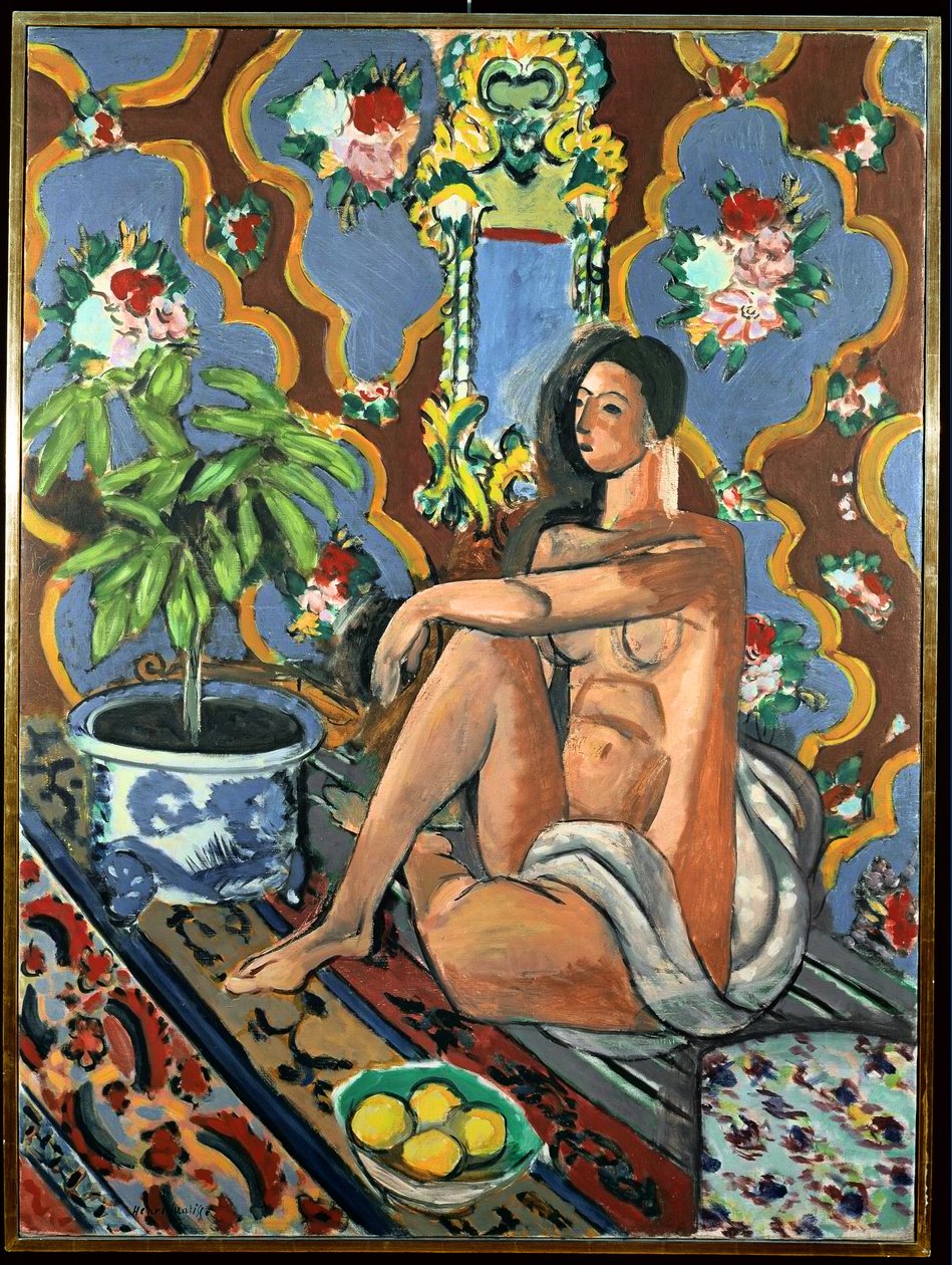 Figurka dekoracyjna na ozdobnym podłożu autorstwa Henri Matisse