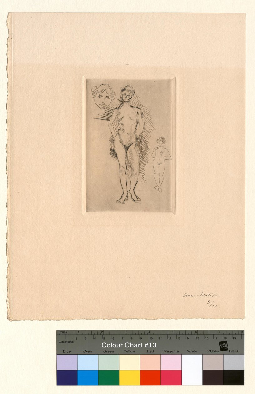 Dwa akty, jedna głowa autorstwa Henri Matisse