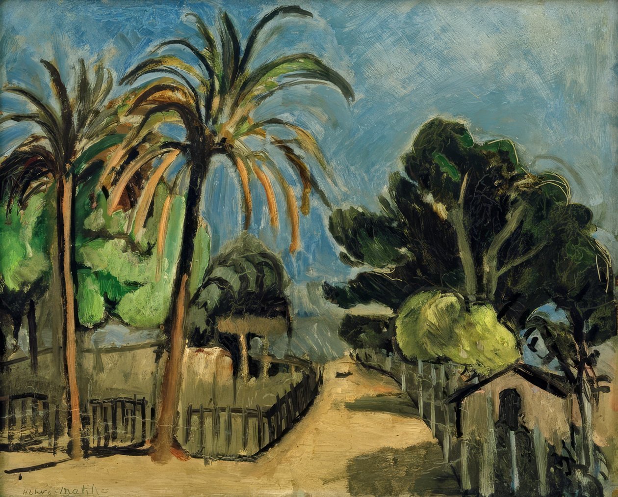 Angielski ogród w Nicei autorstwa Henri Matisse