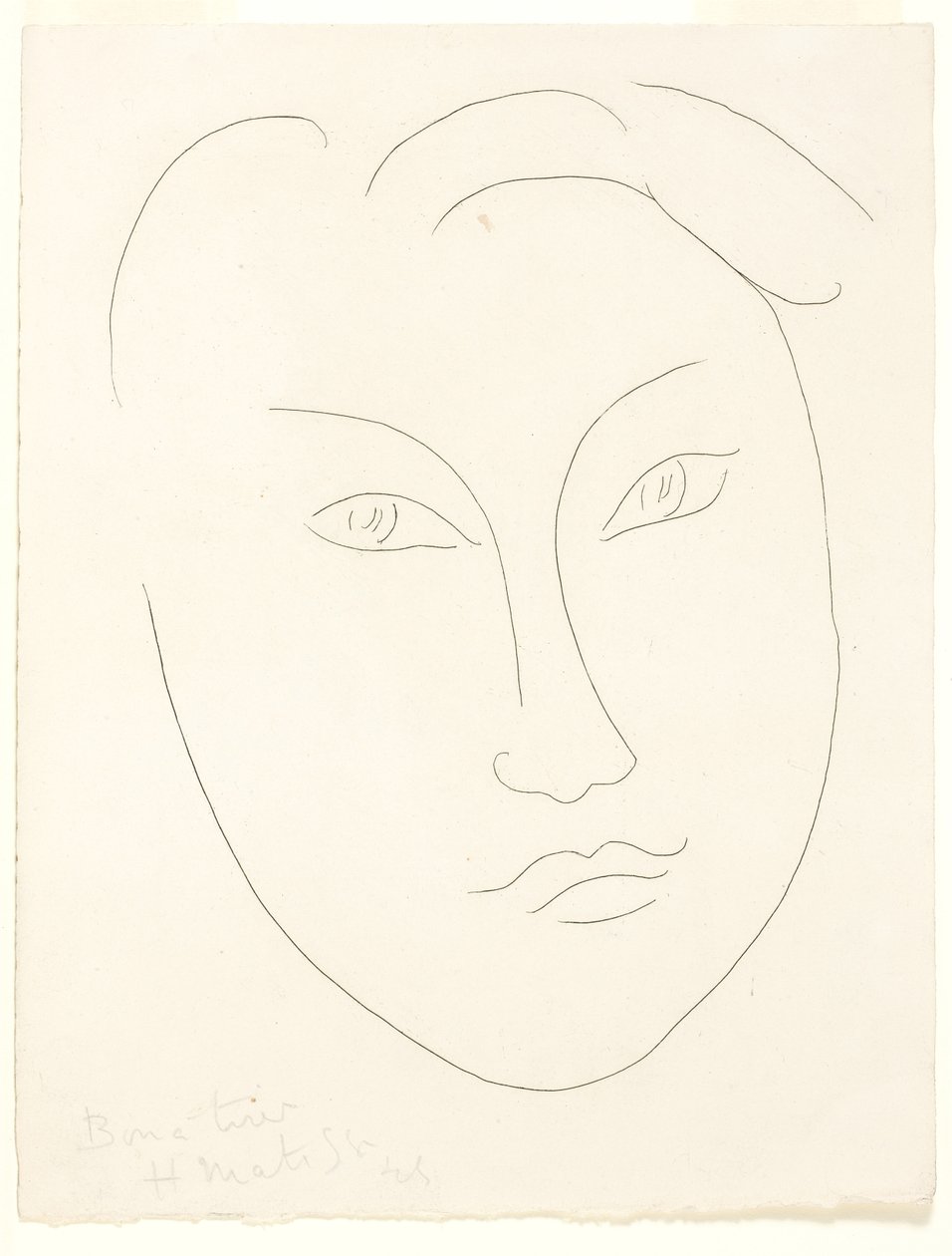 Twarz młodego chłopca autorstwa Henri Matisse