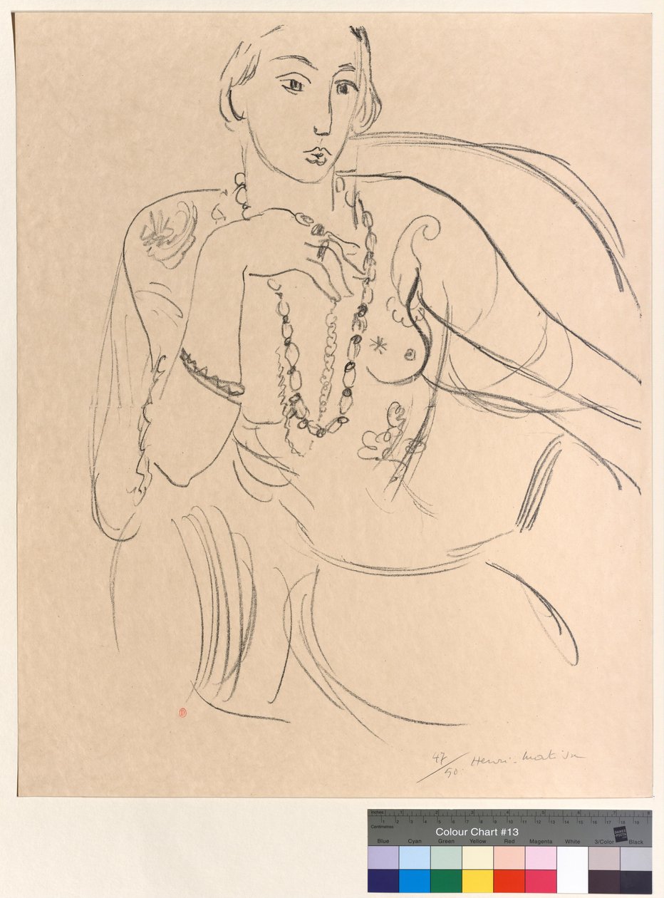 Kobieta z naszyjnikiem autorstwa Henri Matisse