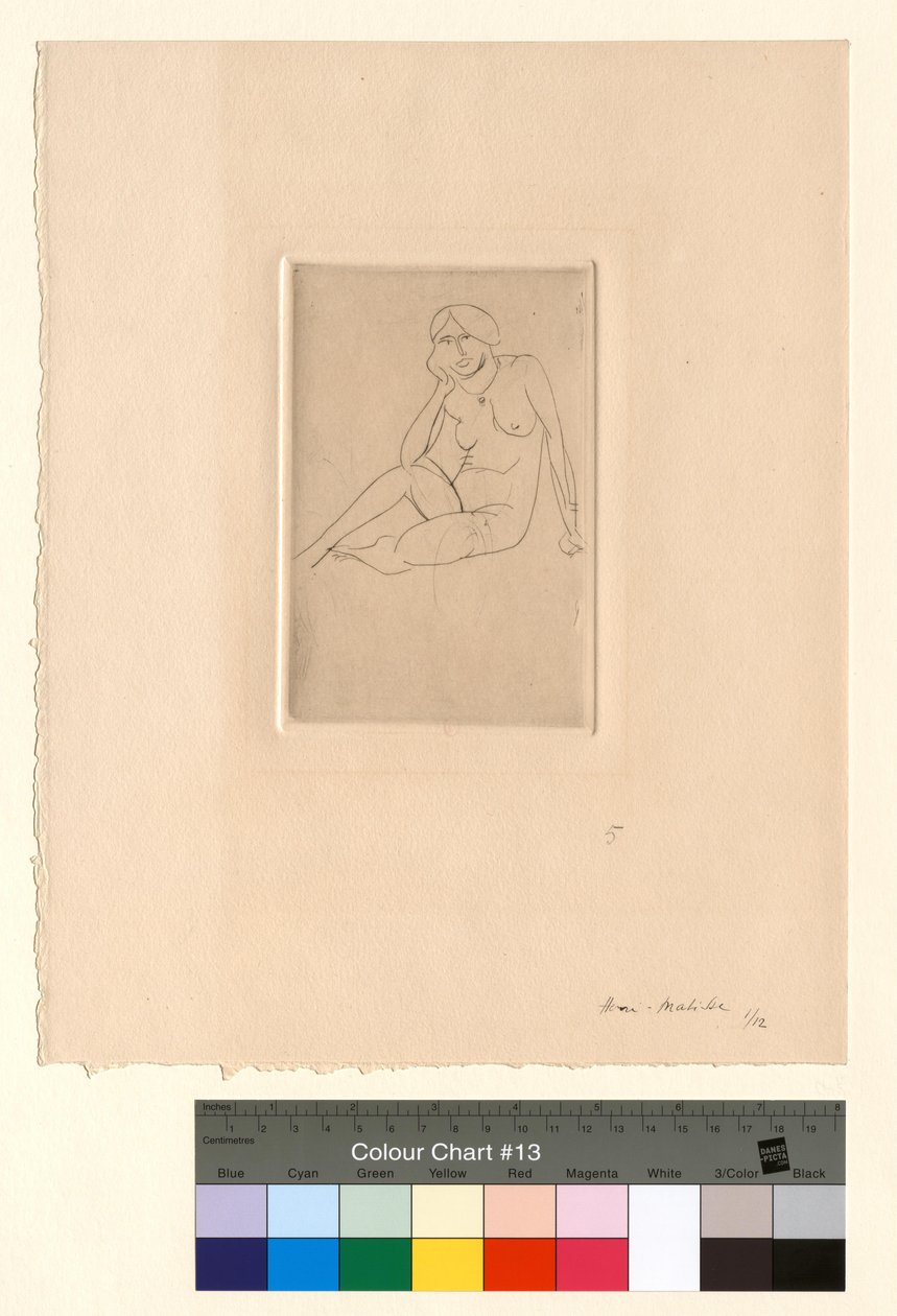 Siedząca postać - Akt autorstwa Henri Matisse