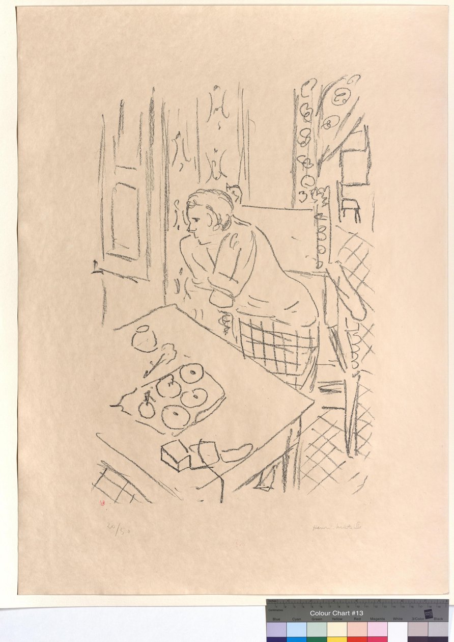 Postać we wnętrzu autorstwa Henri Matisse