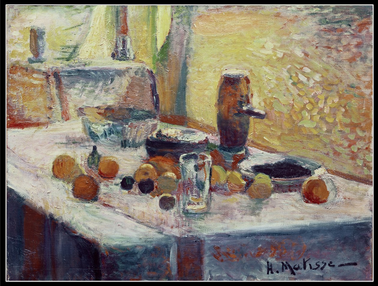 Pierwsza pomarańczowa martwa natura autorstwa Henri Matisse