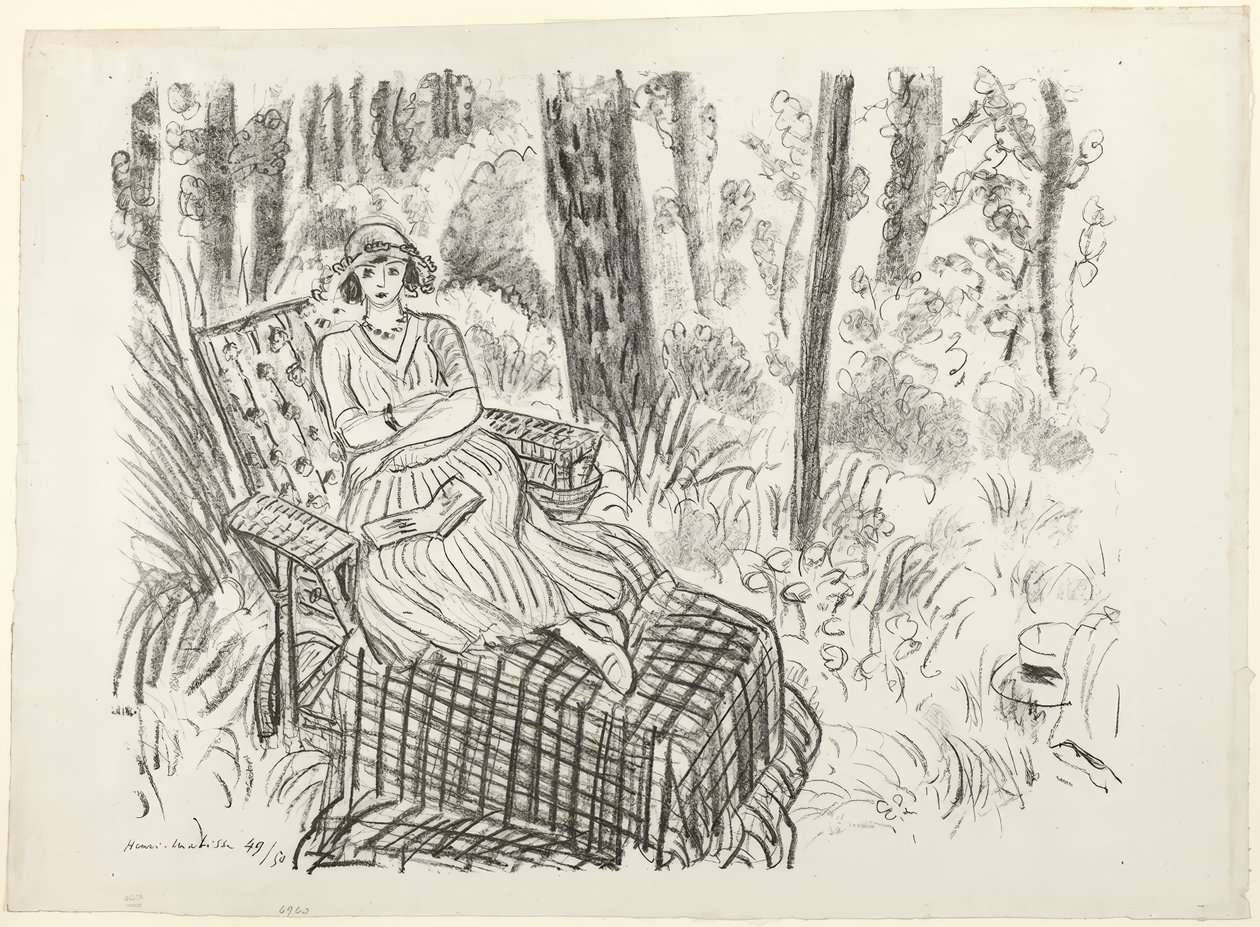 Dziewczyna na szezlongu autorstwa Henri Matisse