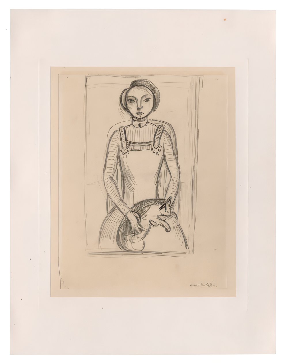 Dziewczyna z kotem autorstwa Henri Matisse