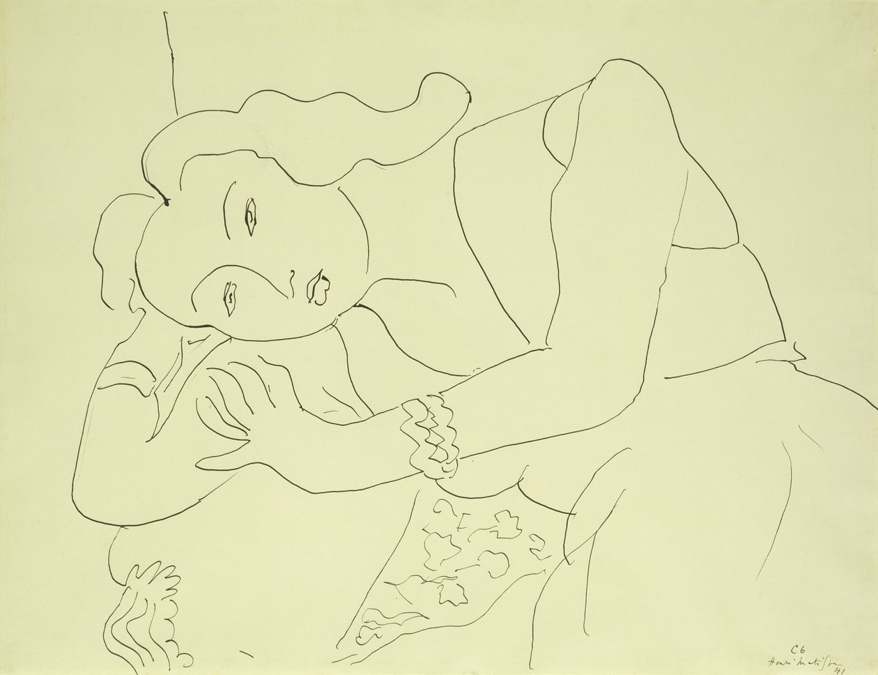 Głowa kobiety autorstwa Henri Matisse