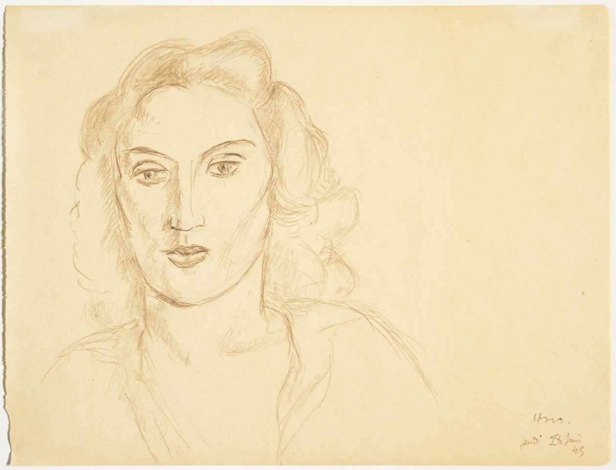 Głowa kobiety autorstwa Henri Matisse