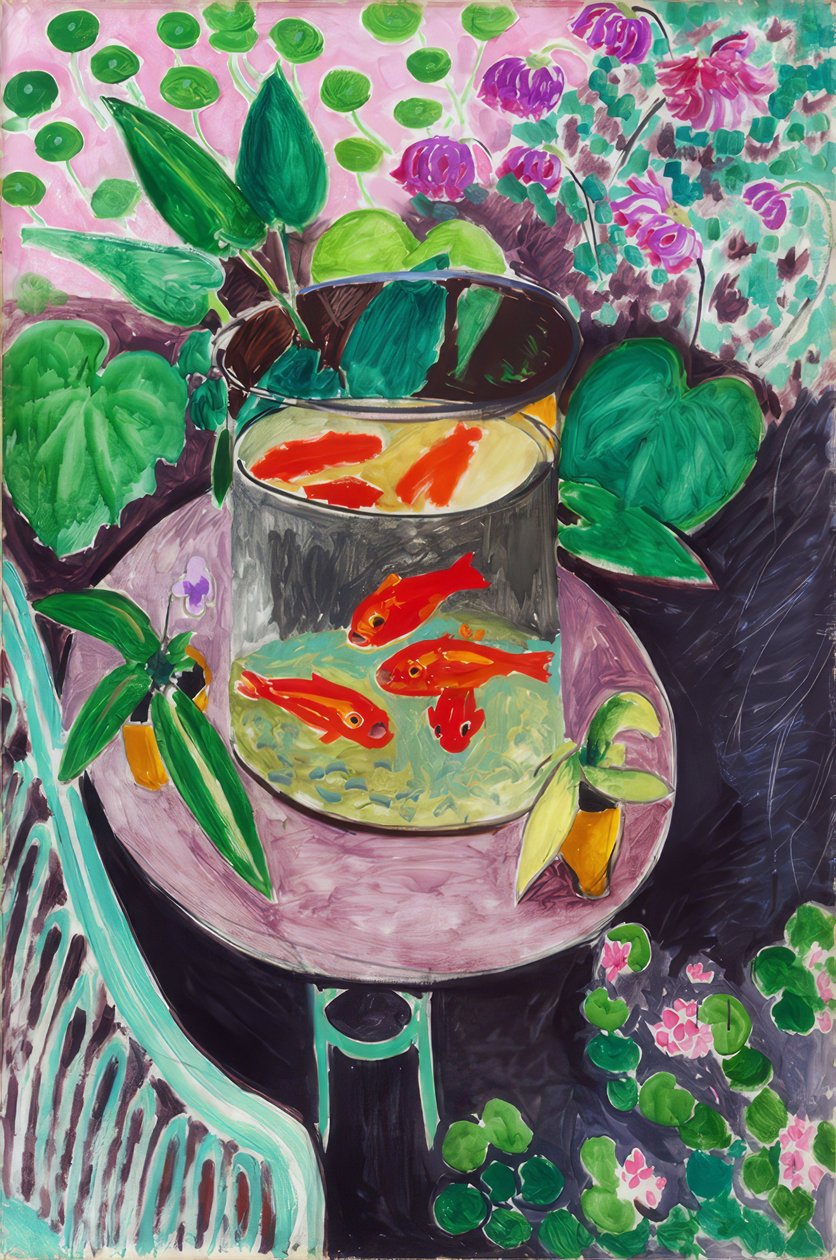 Henri Matisse, "Złota rybka" / olej na płótnie, 1912 autorstwa Henri Matisse