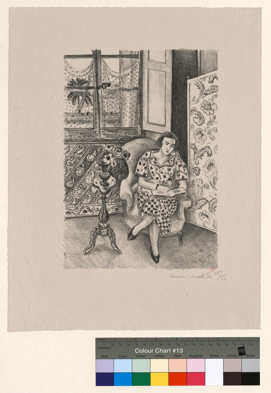 Wnętrze, lektura autorstwa Henri Matisse