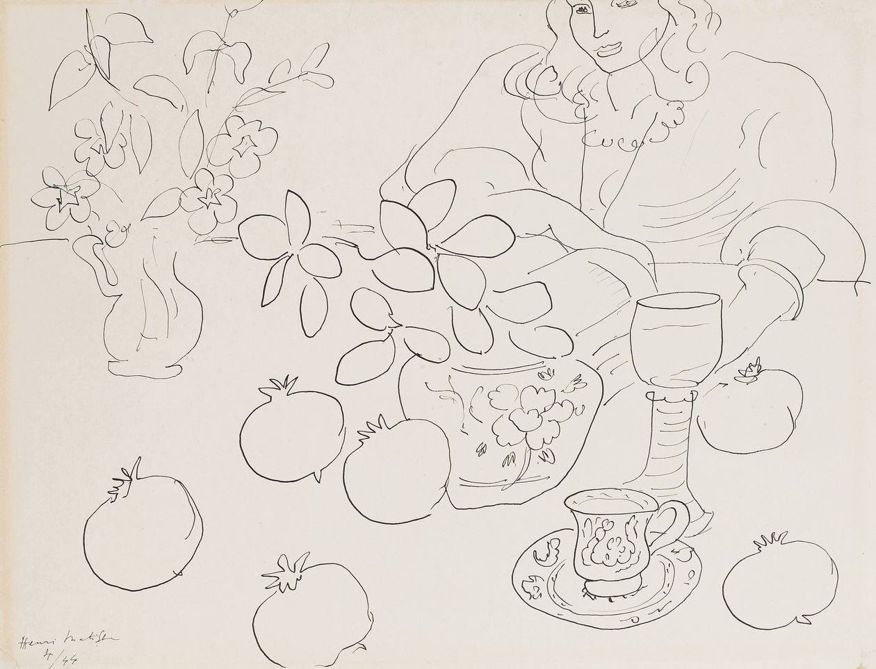 Scena wewnętrzna autorstwa Henri Matisse
