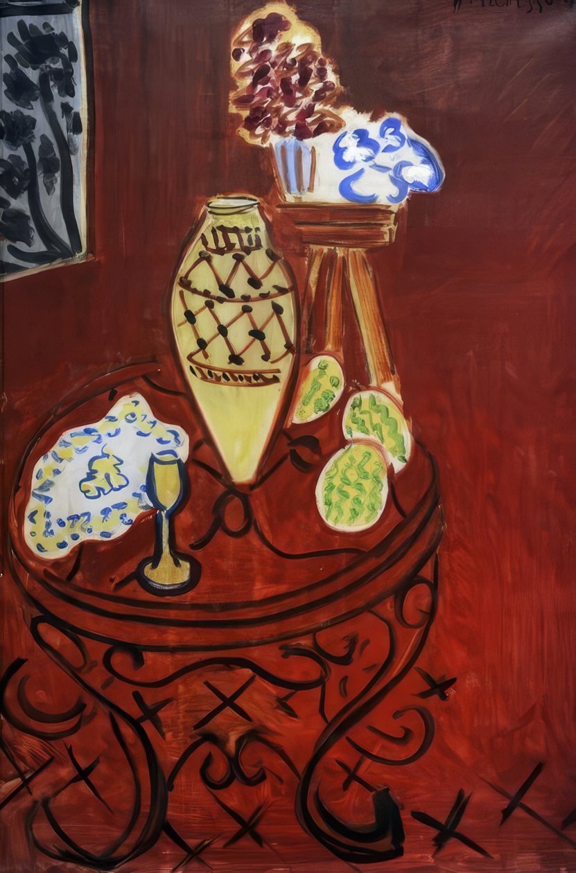 Wnętrze w kolorze czerwieni weneckiej autorstwa Henri Matisse