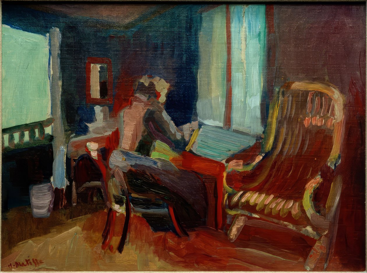 Szwajcarskie wnętrze (Jane Matisse) autorstwa Henri Matisse