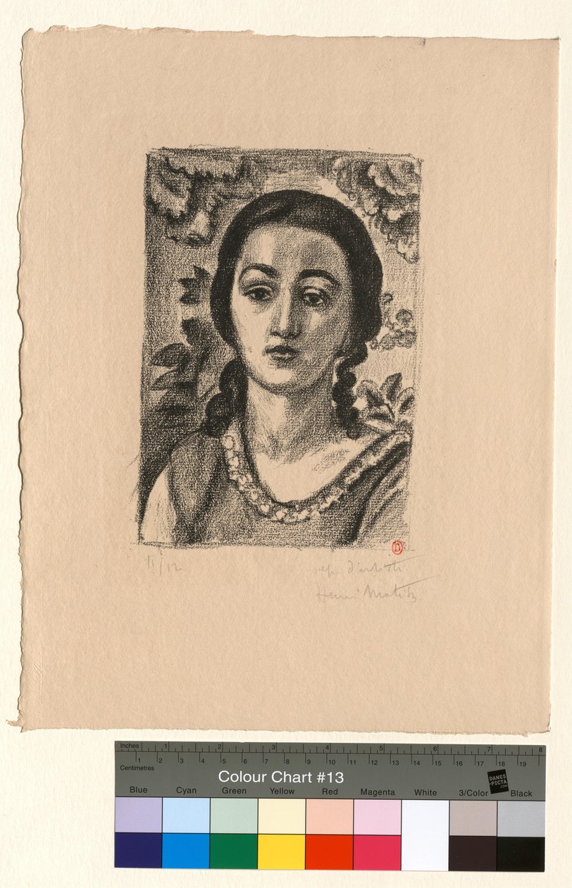 Młoda dziewczyna o brązowych lokach autorstwa Henri Matisse