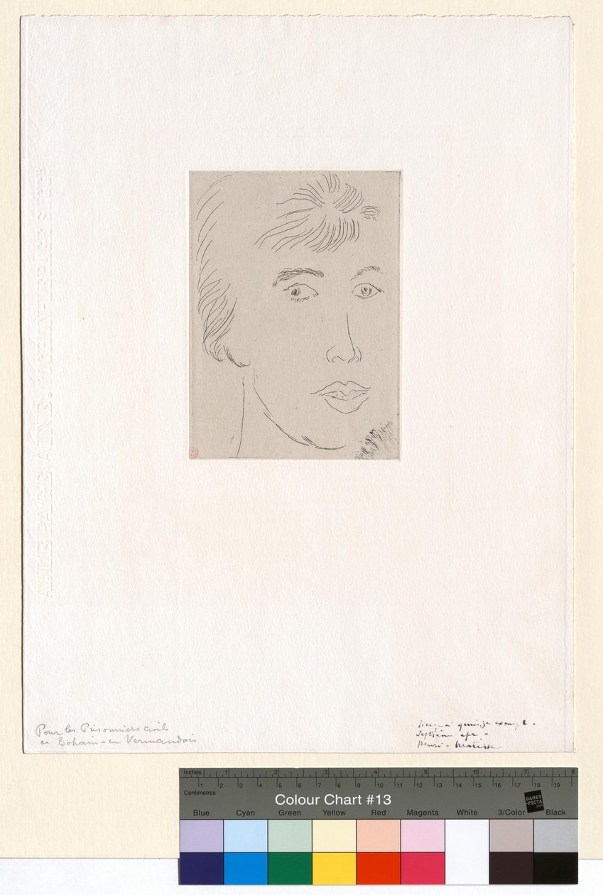 Josette Gris, ujęcie trzy czwarte autorstwa Henri Matisse