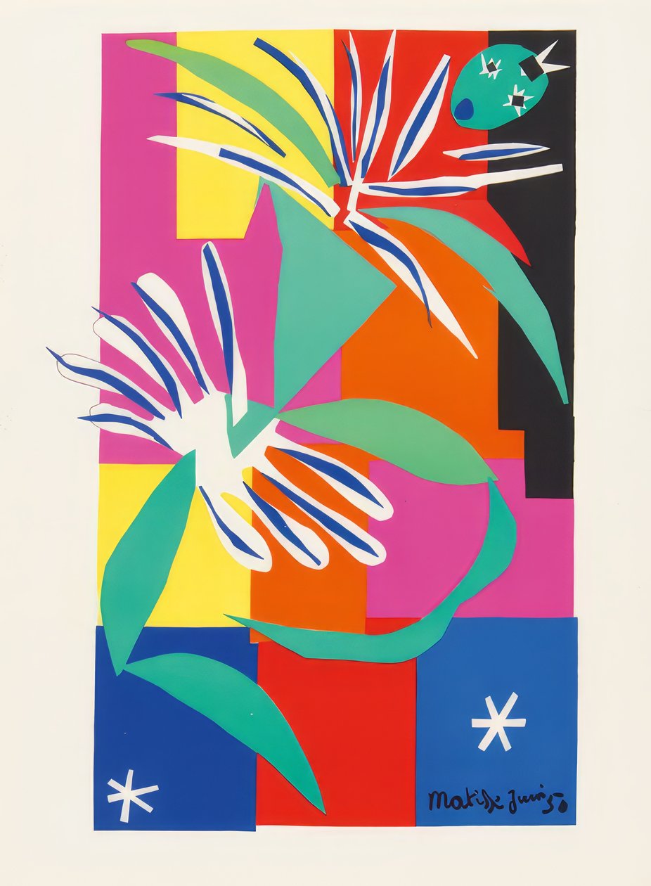 Zbiór ośmiu kolorowych litografii autorstwa Henri Matisse