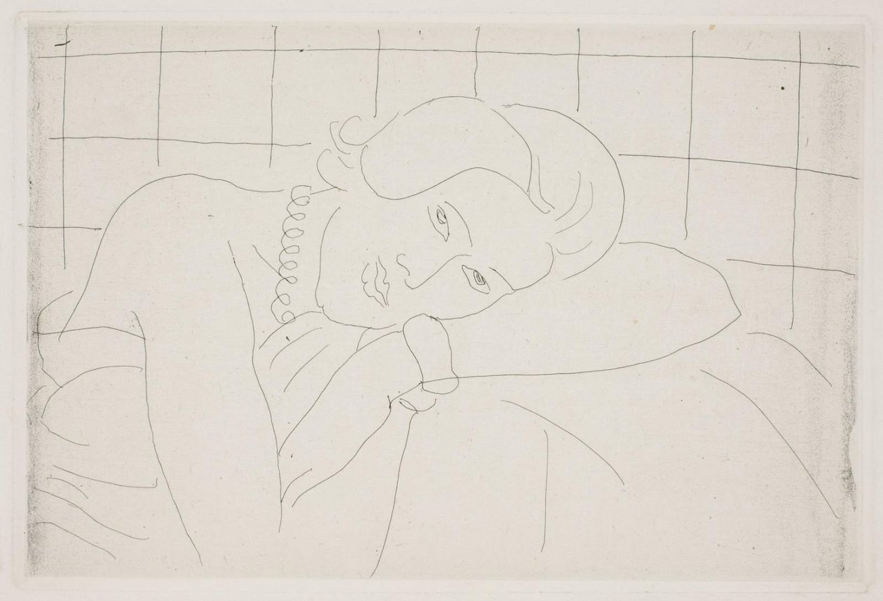 Kobieta opierająca głowę na ramieniu. Półpostać autorstwa Henri Matisse