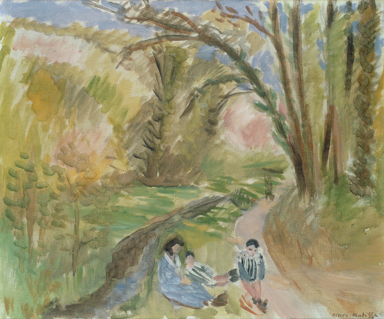 Krajobraz, południe Francji (obraz) autorstwa Henri Matisse