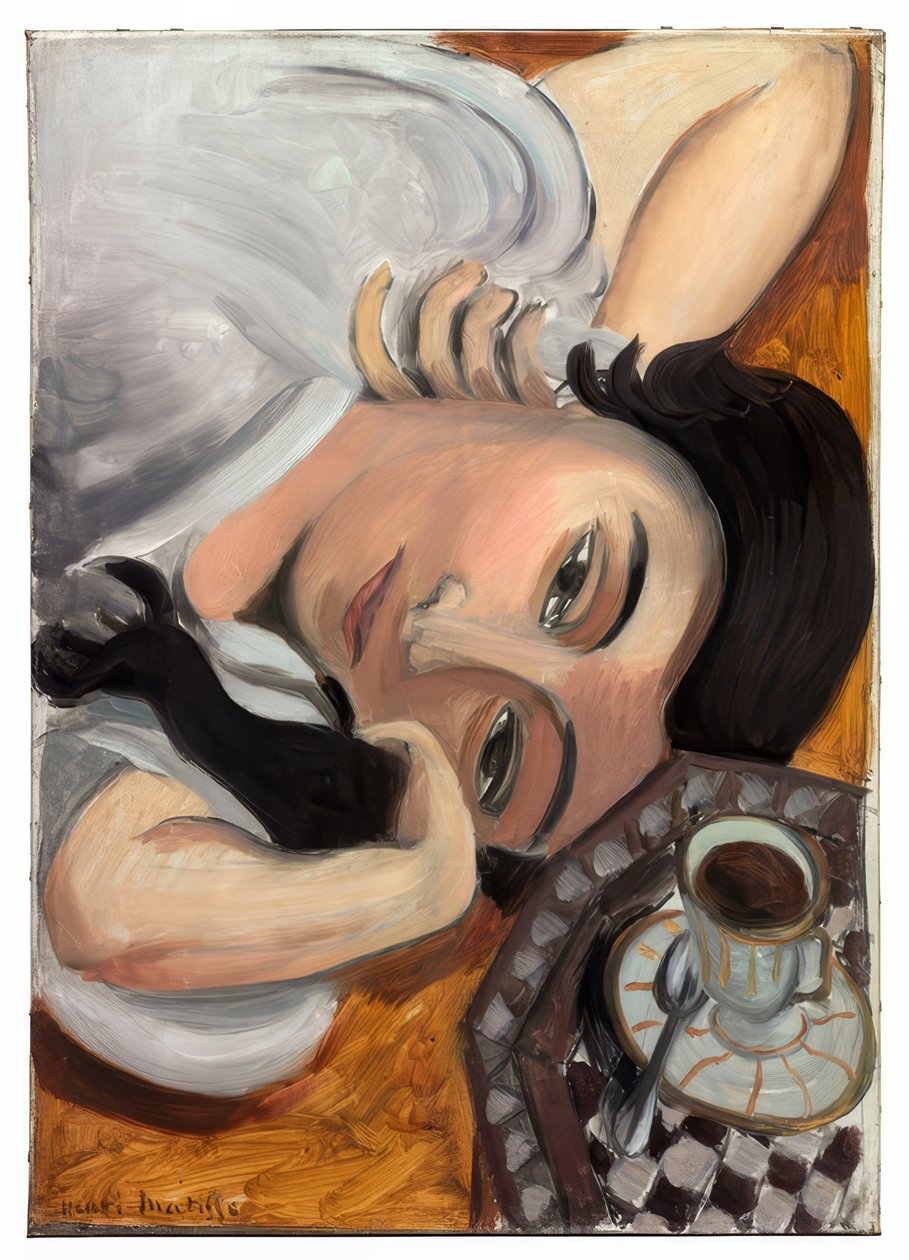Laurette z filiżanką kawy autorstwa Henri Matisse