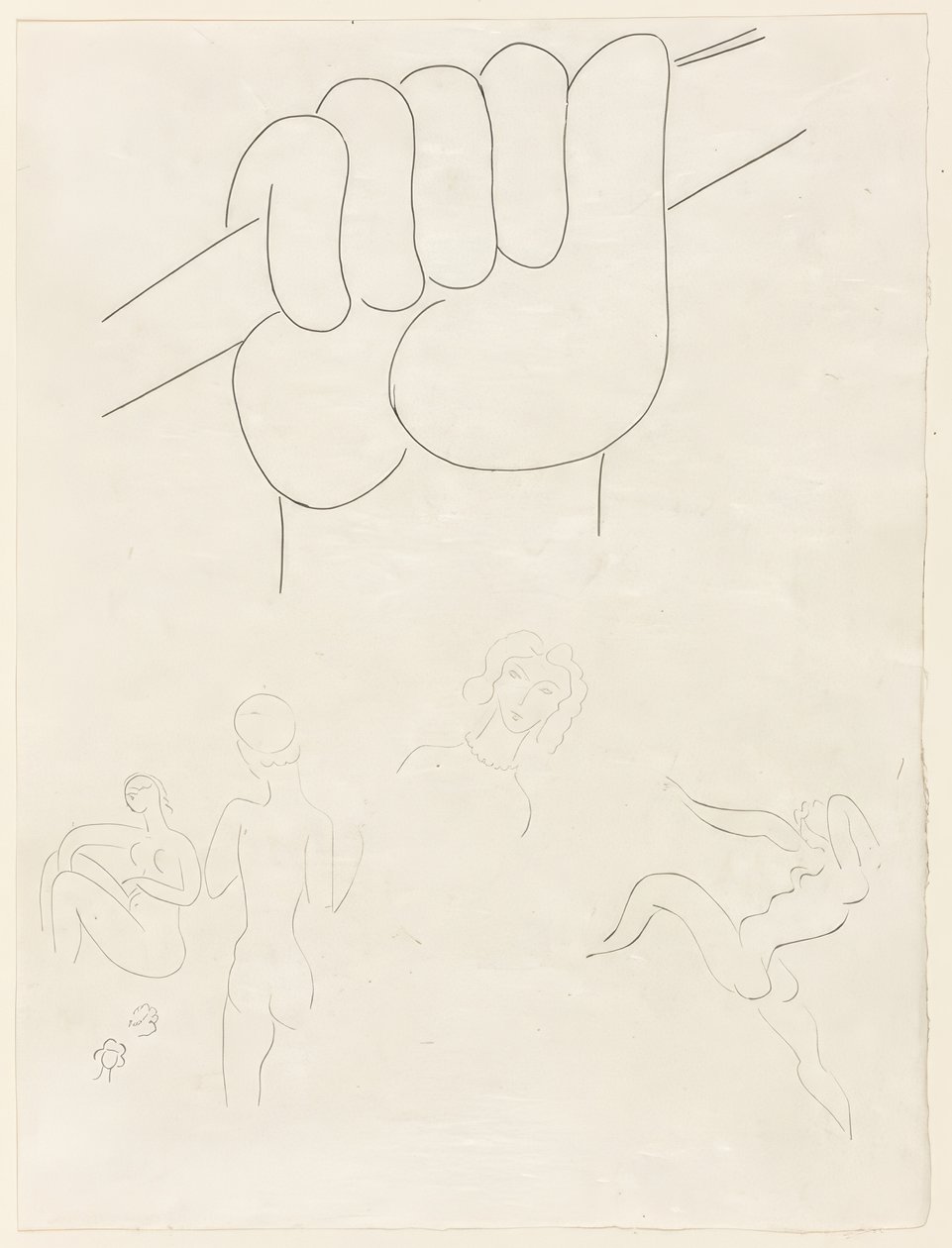 Le Guignon, płyta druga z Poesies de Mallarmé autorstwa Henri Matisse
