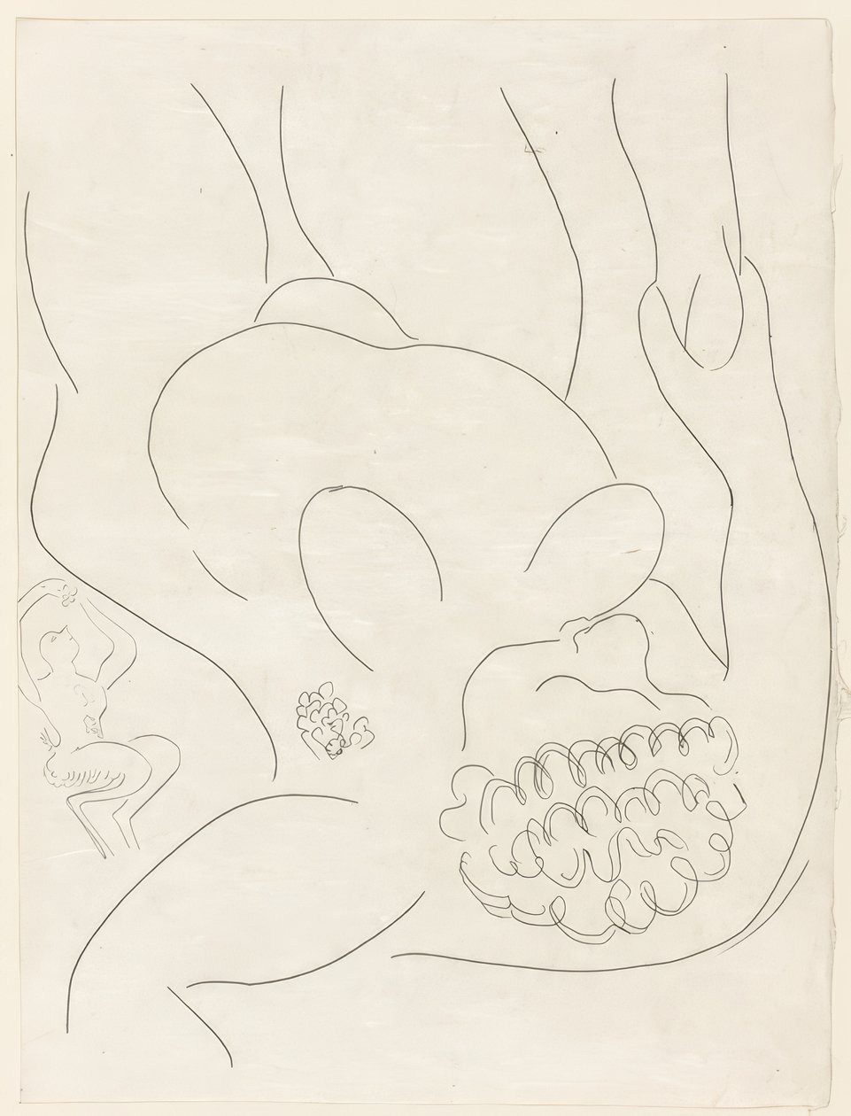 Le Pitre Châtié, płyta czwarta z Poesies de Mallarmé autorstwa Henri Matisse