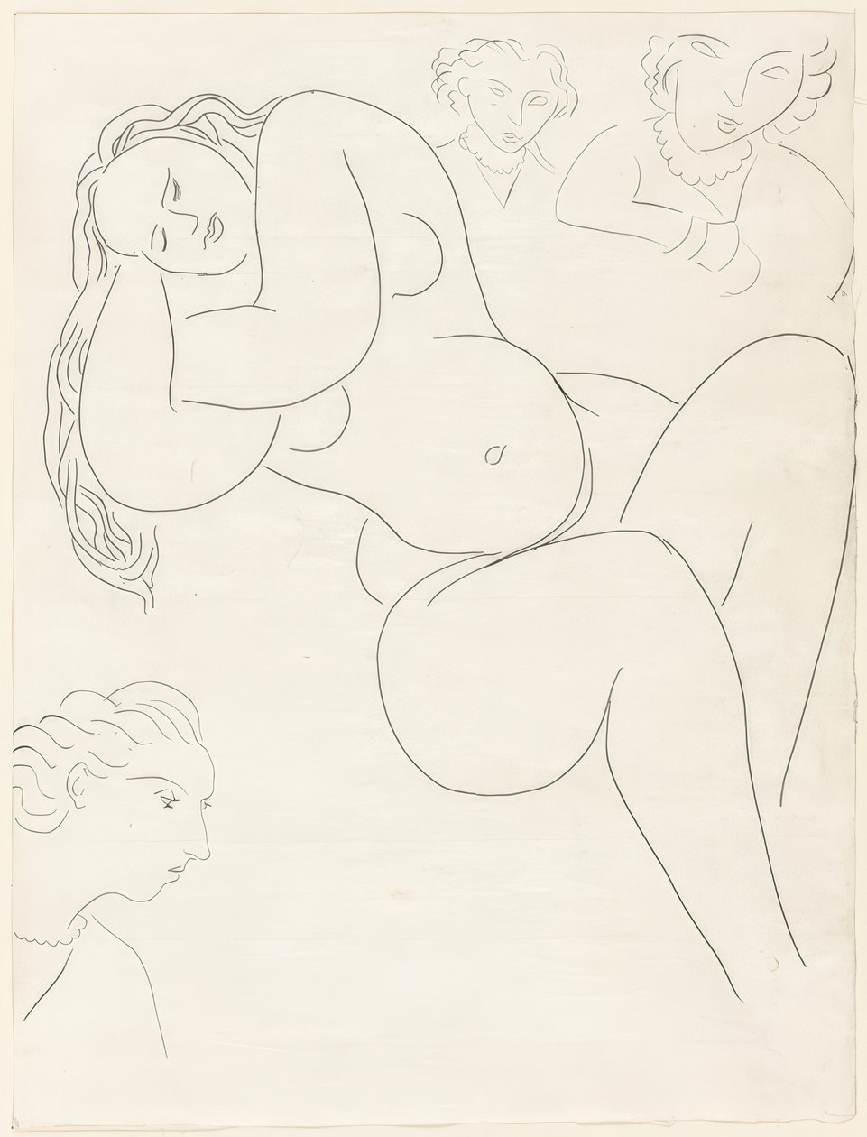 Le Sonneur, płyta ósma z Poesies de Mallarmé autorstwa Henri Matisse