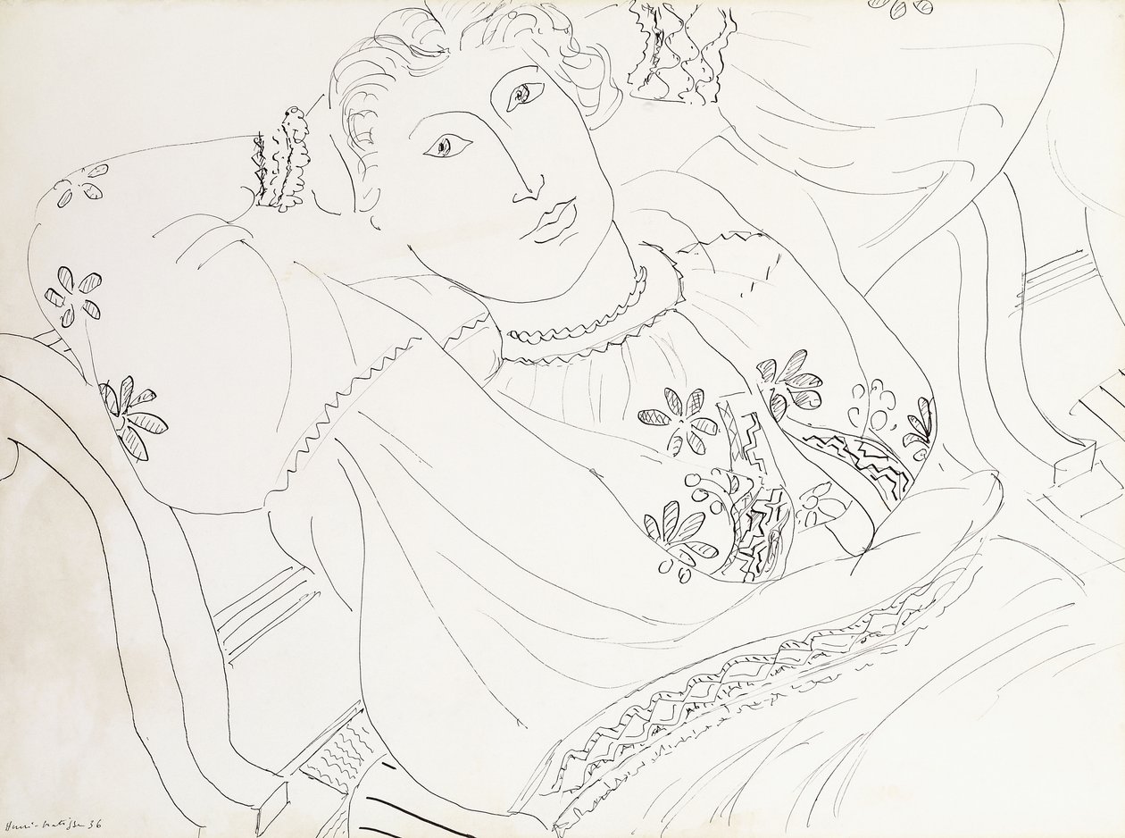 Lydia w rumuńskiej bluzce autorstwa Henri Matisse