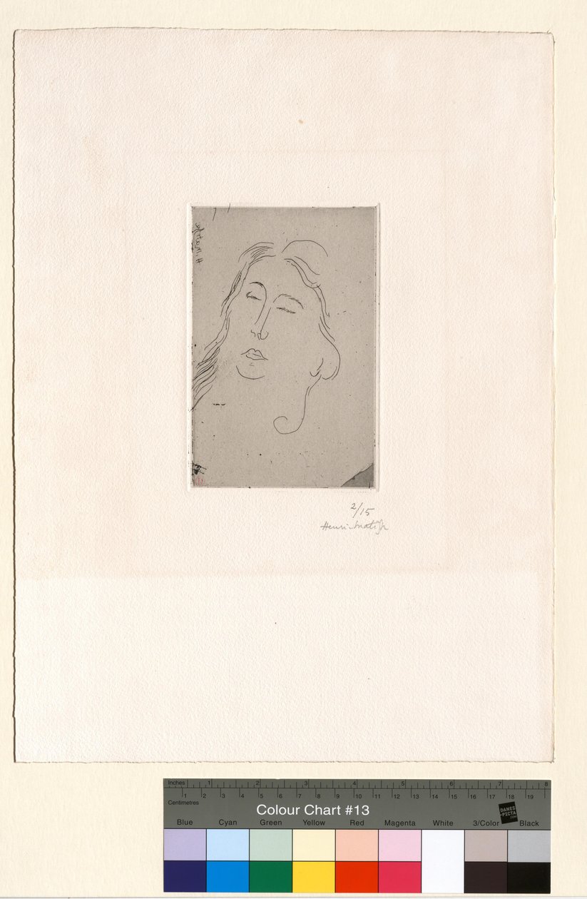 Marguerite, z zamkniętymi oczami autorstwa Henri Matisse