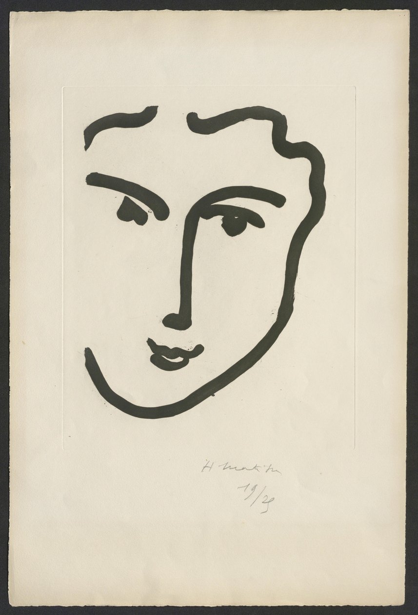 Nadia o pogodnym uśmiechu autorstwa Henri Matisse