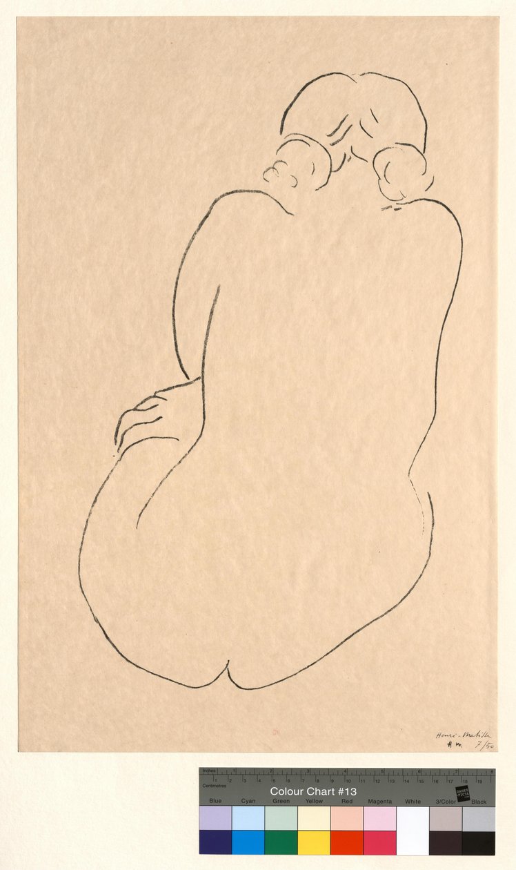 Siedząca nago, widziana od tyłu autorstwa Henri Matisse