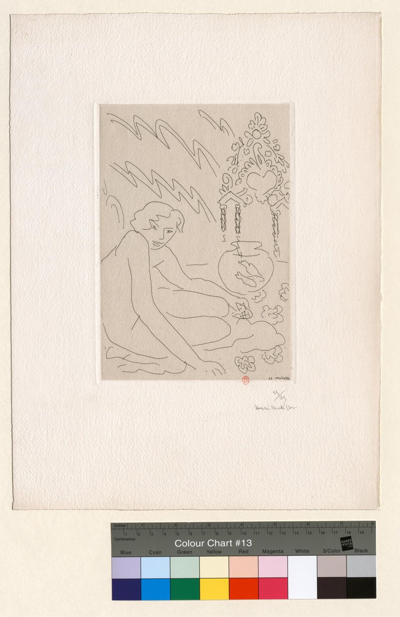 Akt przy marokańskim lustrze autorstwa Henri Matisse