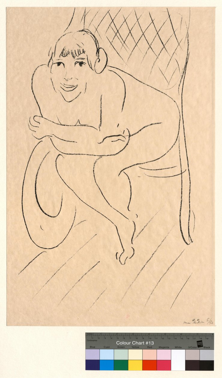 Nagi w fotelu bujanym autorstwa Henri Matisse