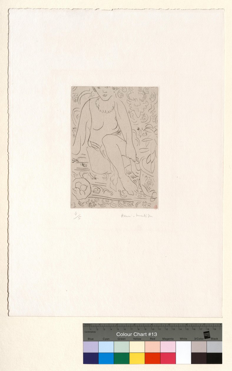 Nagi w pomieszczeniu z miską owoców autorstwa Henri Matisse