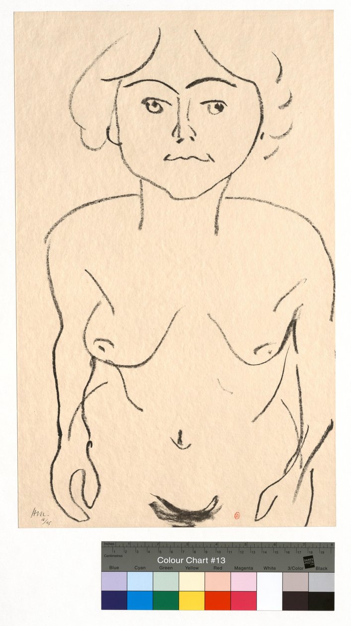 Akt od przodu, widok z góry autorstwa Henri Matisse
