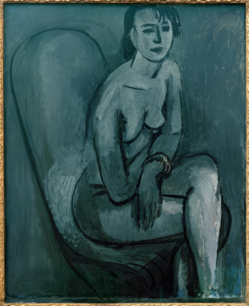Szary nude z bransoletką autorstwa Henri Matisse