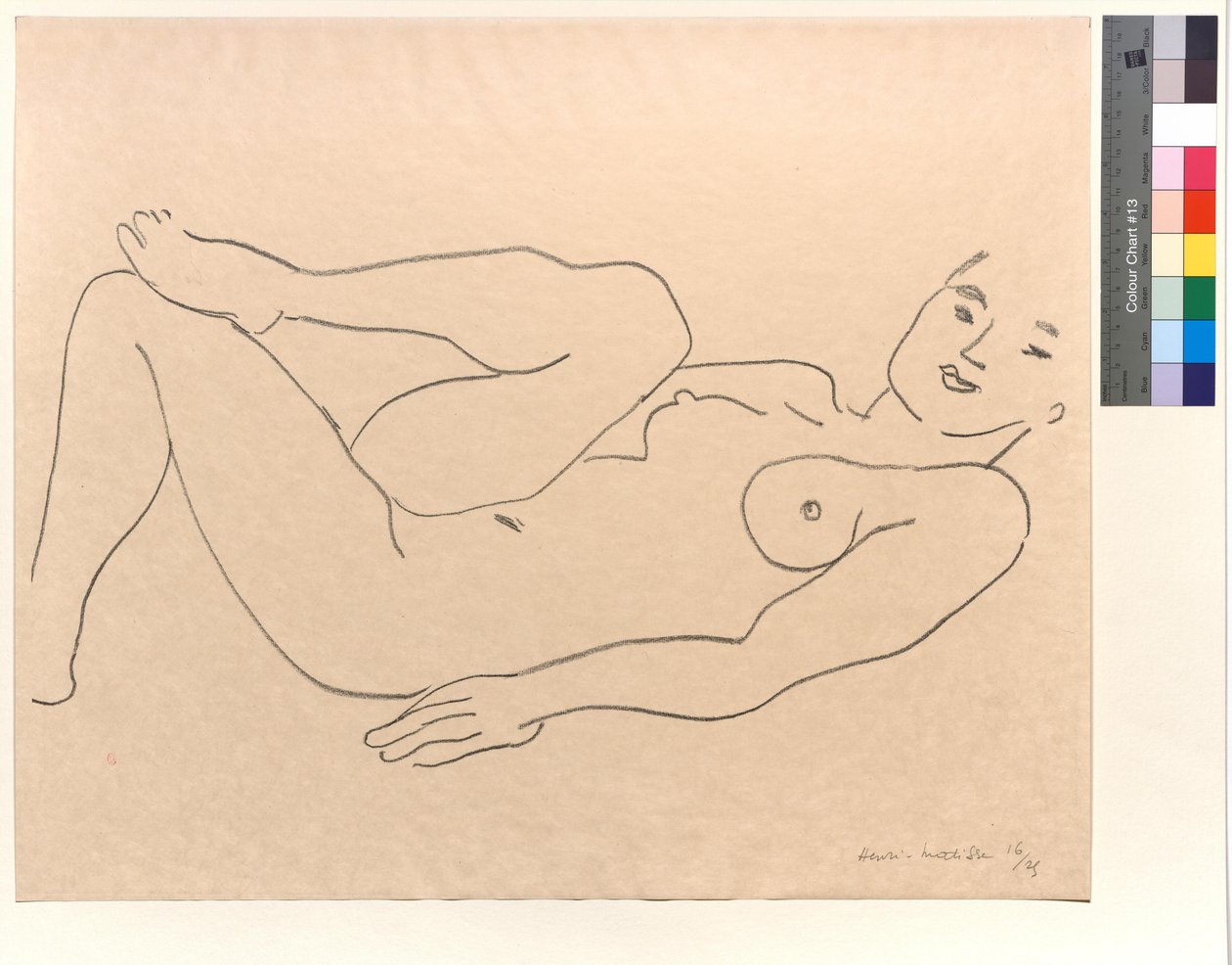 Nago, zgięta noga: Studium nóg autorstwa Henri Matisse