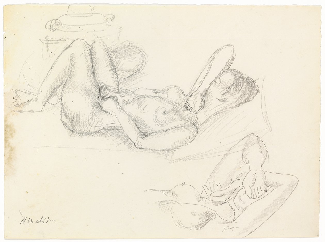 Studium aktu, zakryta twarz autorstwa Henri Matisse