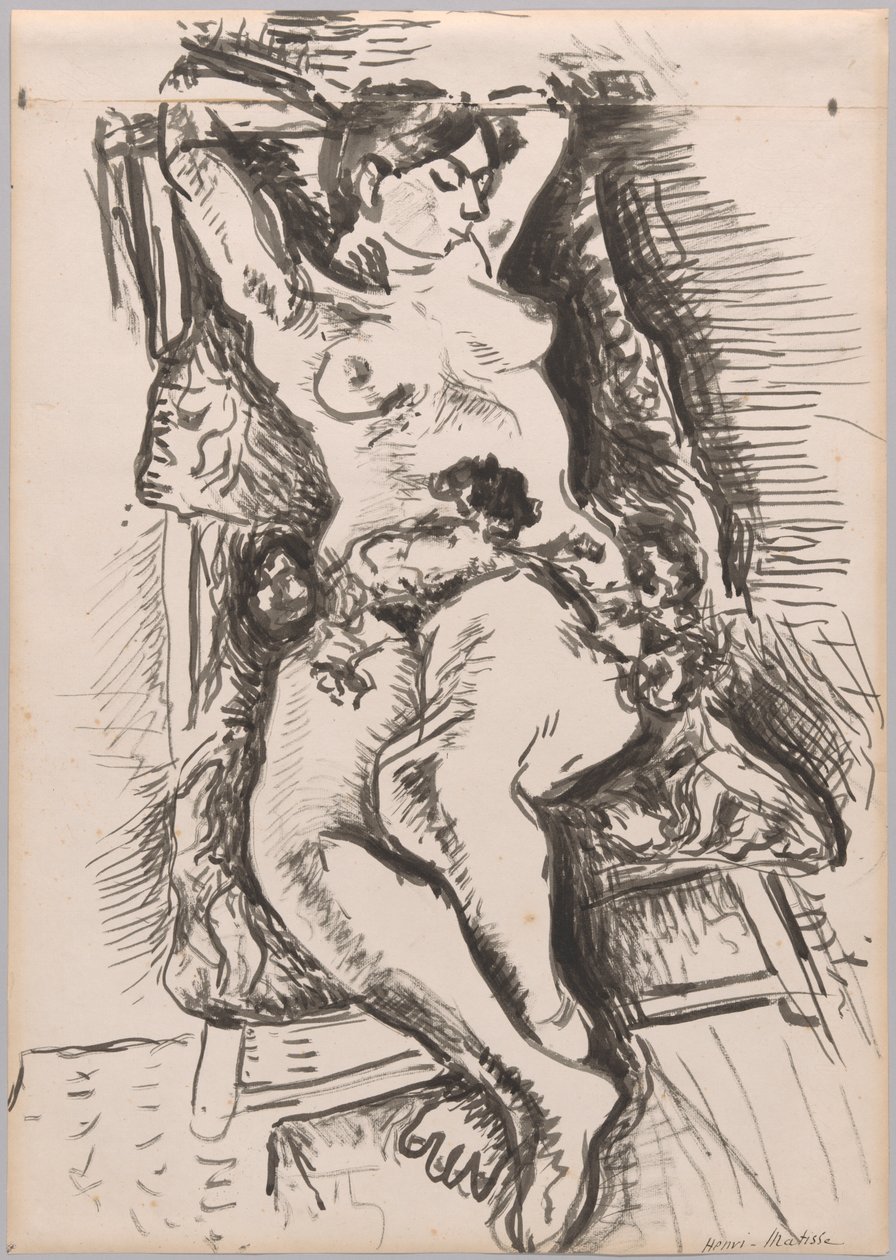 Akt na składanym krześle autorstwa Henri Matisse